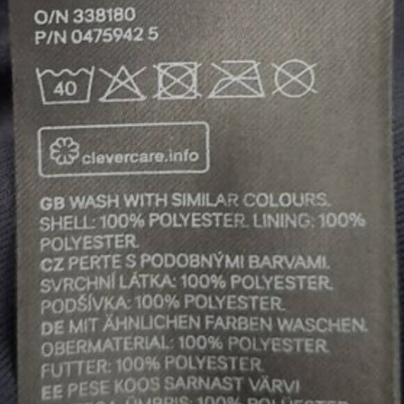 H&M / A-Line Sheer Sleeve Pleated Scoop Neck Knee Length Dress Navy Sz 14 - Picture 10 of 10